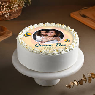 Send Queen Bee Photo Cake for Mom