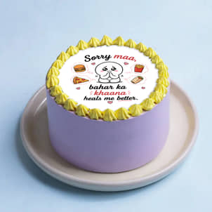Quirky Apology Bento Cake For Mom