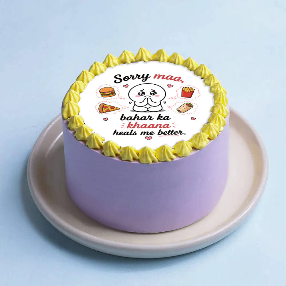 Quirky Apology Bento Cake For Mom