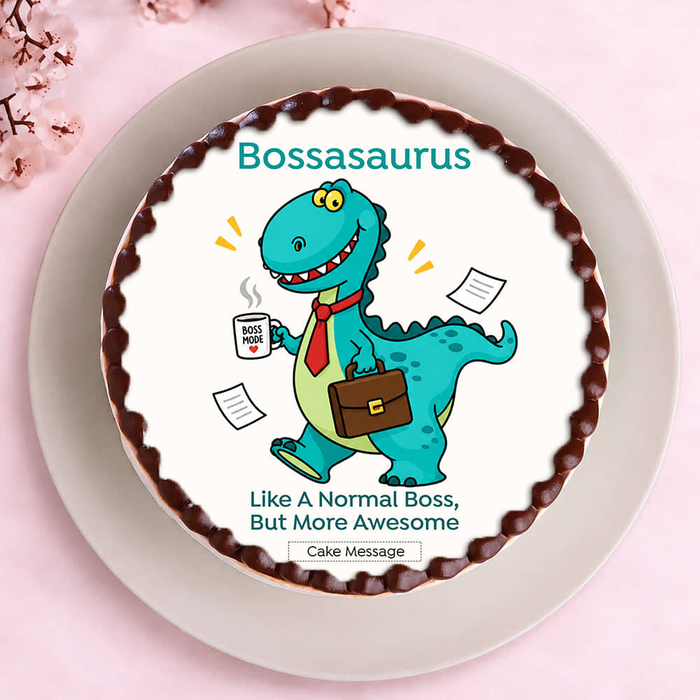 Quirky Bossasaurus Cake