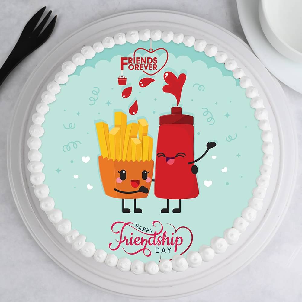 Friendship Day Photo Cake