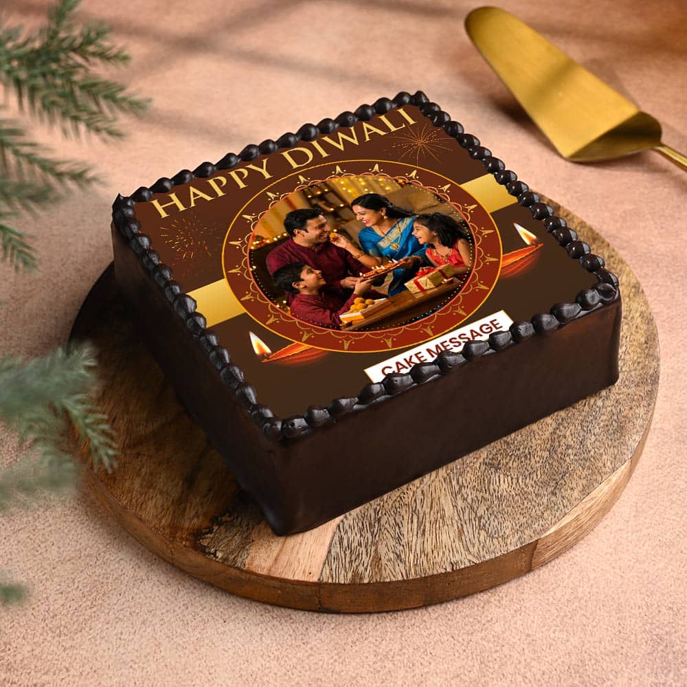 Radiant Diwali Photo Cake Radiant Diwali Photo Cake