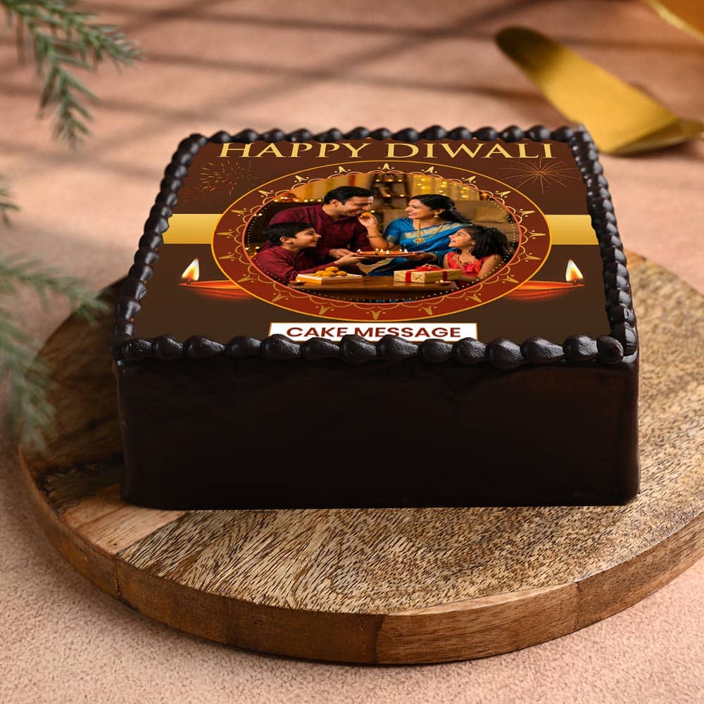 Radiant Diwali Photo Cake Radiant Diwali Photo Cake