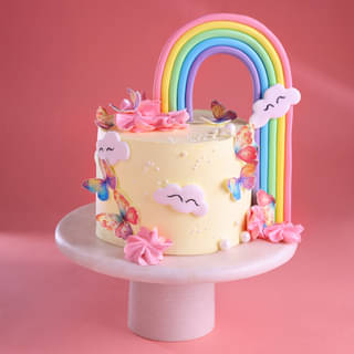 Rainbow Delight Butterfly Cake Rainbow Delight Butterfly Cake