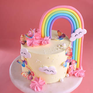 Rainbow Butterfly Birthday Cake for Kids Rainbow Butterfly Birthday Cake for Kids