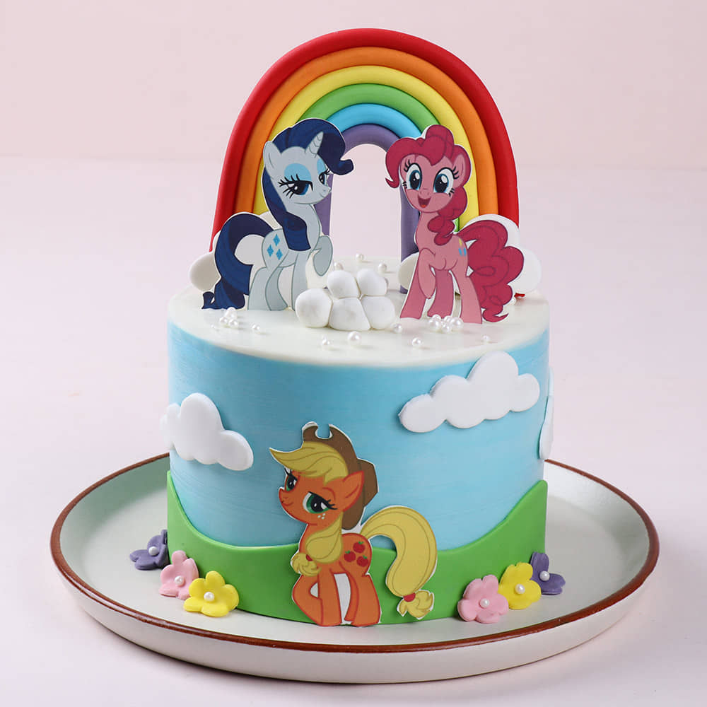 Rainbow Dreams Pony Cake