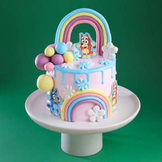 Rainbow Magic Bluey Cake