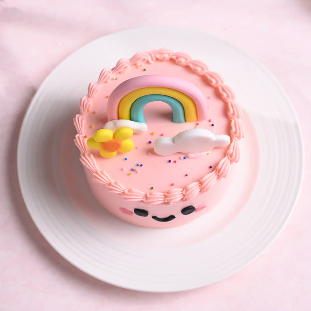 Rainbow N Smiles Bento Cake