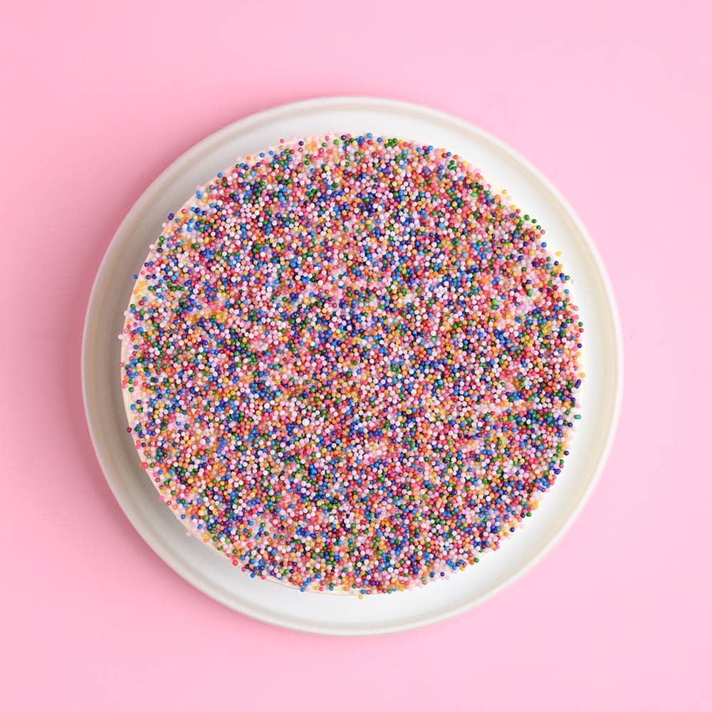 Rainbow Sprinkle Dot Cake