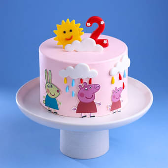 Rainy Fun Peppa Pig Cake
