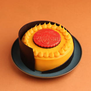 Rakhi Special Eggless Mango Passion Fruit Bento Cake Rakhi Special Eggless Mango Passion Fruit Bento Cake