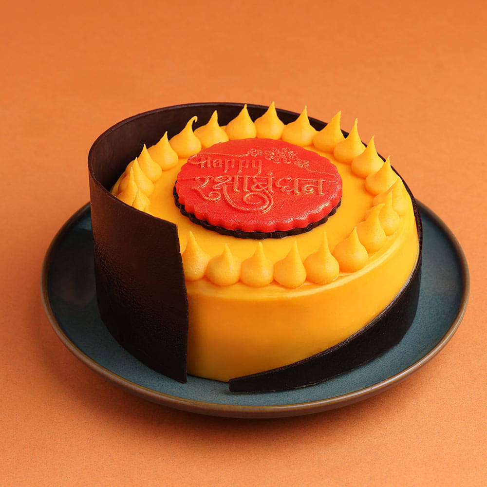 Rakhi Special Eggless Mango Passion Fruit Bento Cake