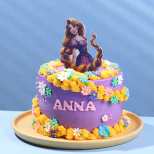 Rapunzel Floral Fantasy Cake