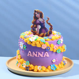 Rapunzel Floral Fantasy Cake