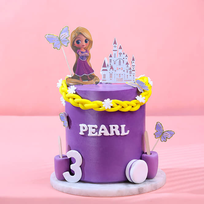 Buy Rapunzel Princess Themed Cake Online - Order Now