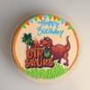 Top View of Dino Theme Cake