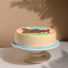 Side View of Dino Theme Cake