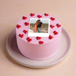 Red Hearts Bento Photo Cake Red Hearts Bento Photo Cake