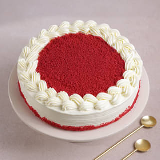 Top View of Red Velvet Cake