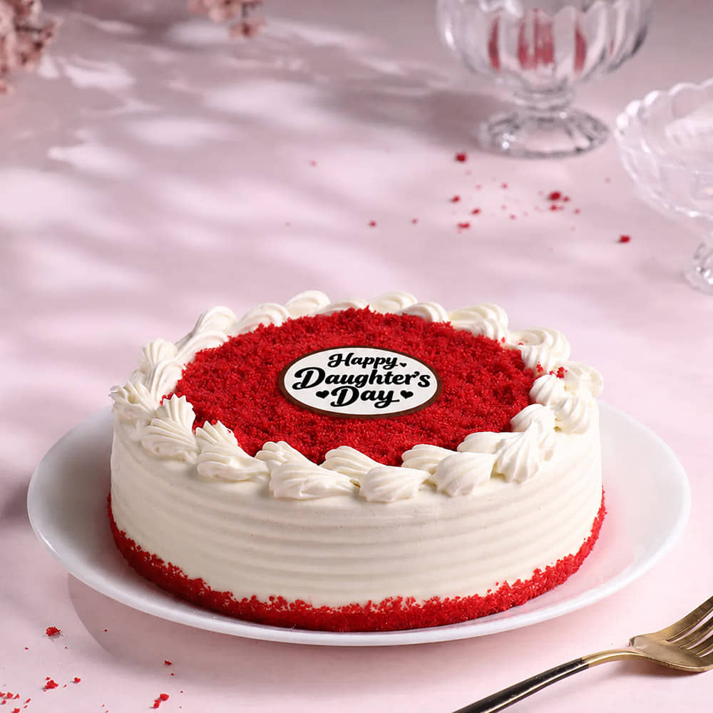 Red Velvet Daughters Day Cake