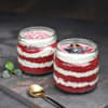 Red Velvet New Year Jar Cakes