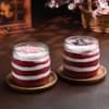 Red Velvet New Year Jar Cakes