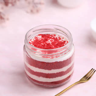 Velvety Blast Cake - Red Velvet Single Jar Cake