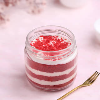 Velvety Blast Cake - Red Velvet Single Jar Cake