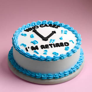 Cream Cake for Retirement Party