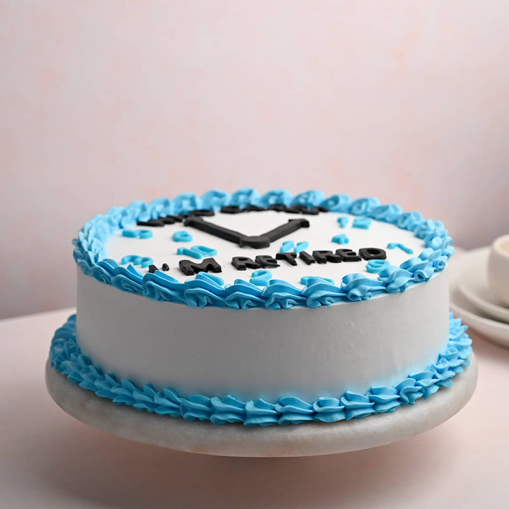 Cream Cake for Retirement Party