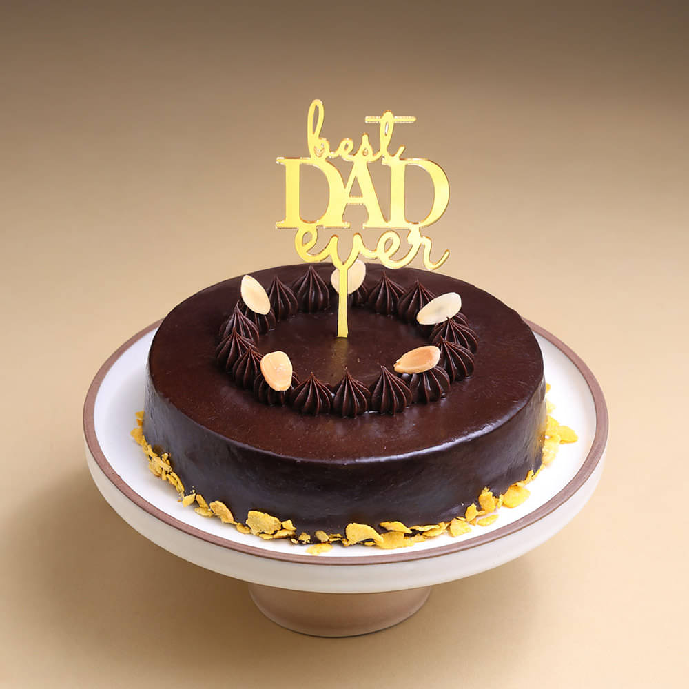 Chocolate & Nuts Eggless cake with No added Sugar