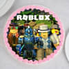 Top View of Roblox Celebration Cake