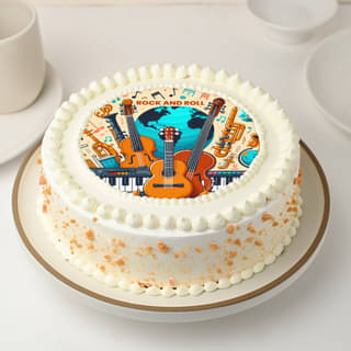 Rockin Delight Musical Cake Online