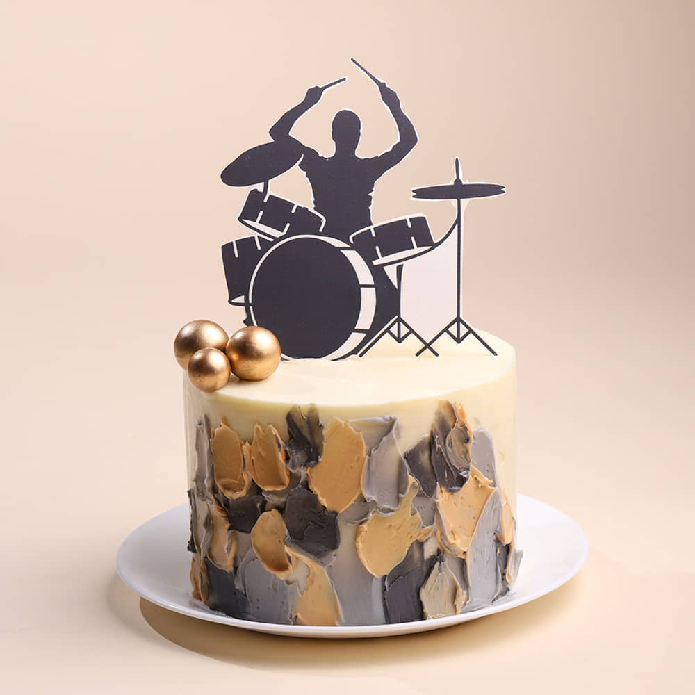 Rockstar Drummer Palette Cake