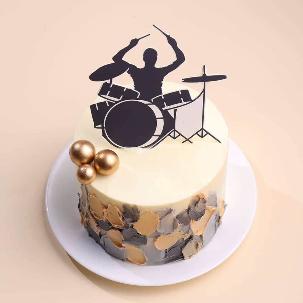 Rockstar Drummer Palette Cake