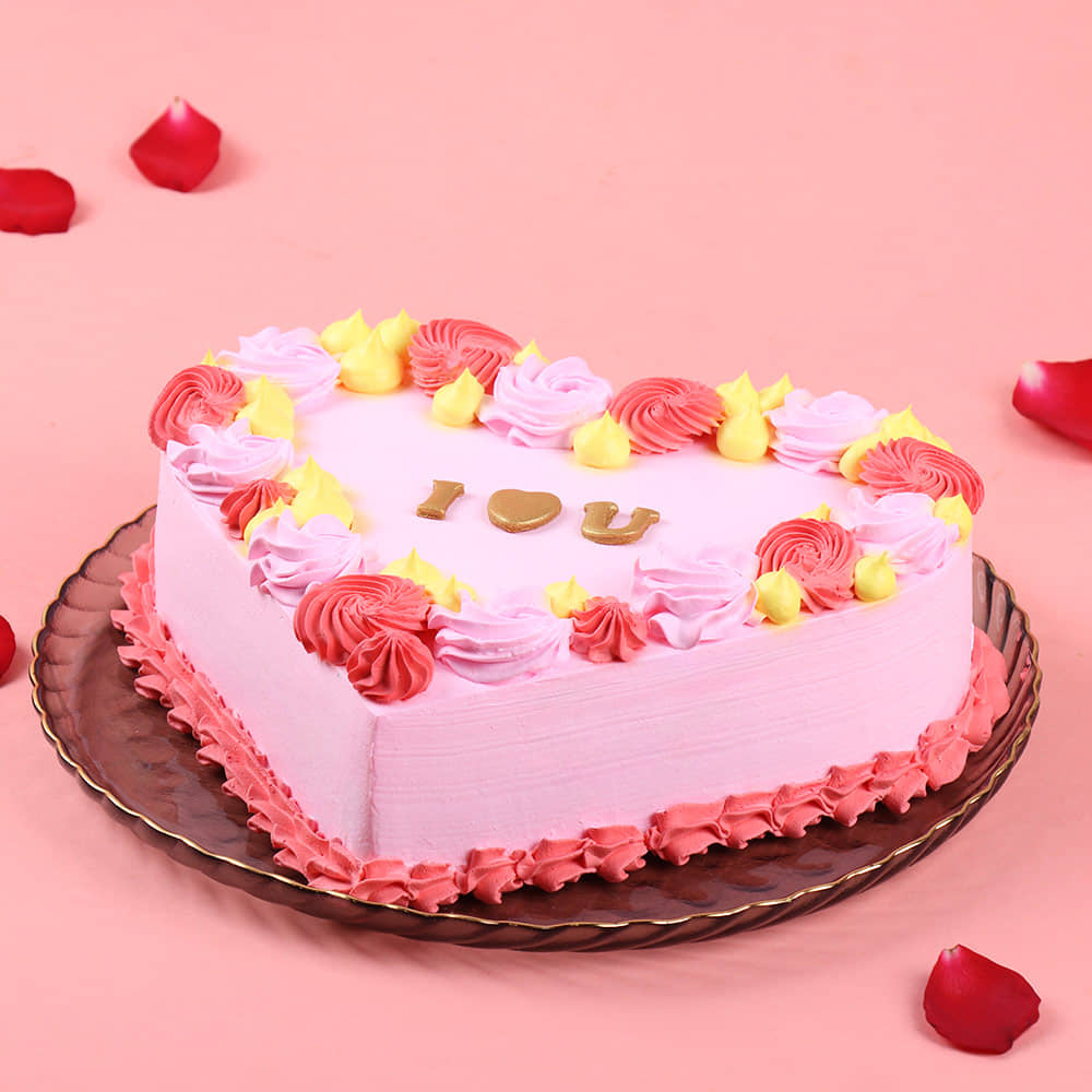 Front View: Romantic Anniversary Cake