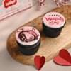 Romantic Valentines Choco Cupcake Duo