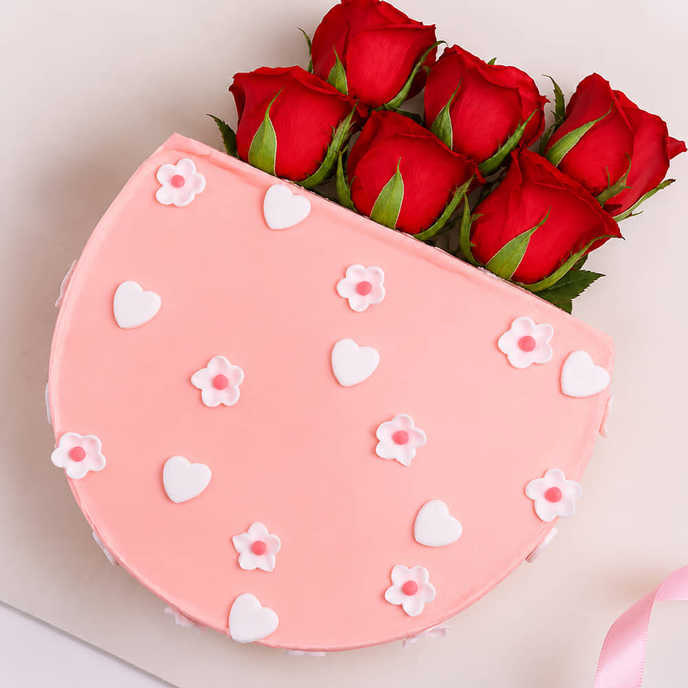 Rose Bouquet Love Cake