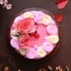 Rosy Delight Cream Cake