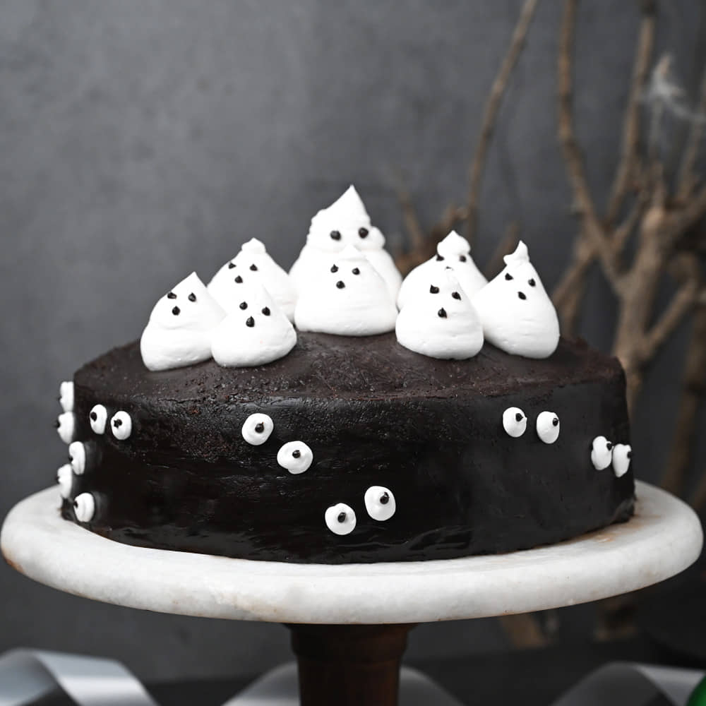 Chocolate Meringue Ghost Cake