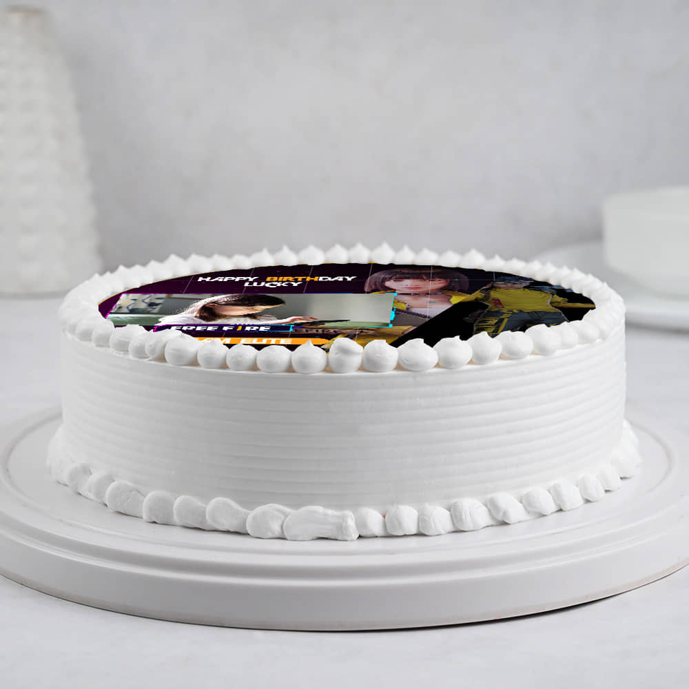 Free Fire Photo Cake