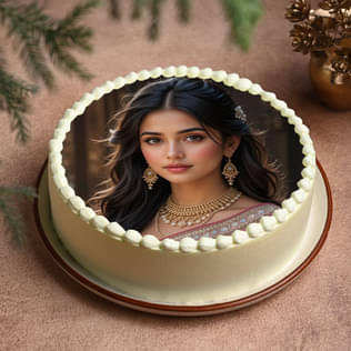 Round Photo Cake