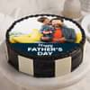 Round Photo Cake For  Father's Day