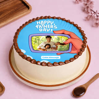Fathers Day Photo Frame Cake