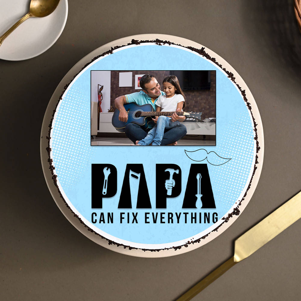 Perfect Papa Photo Cake