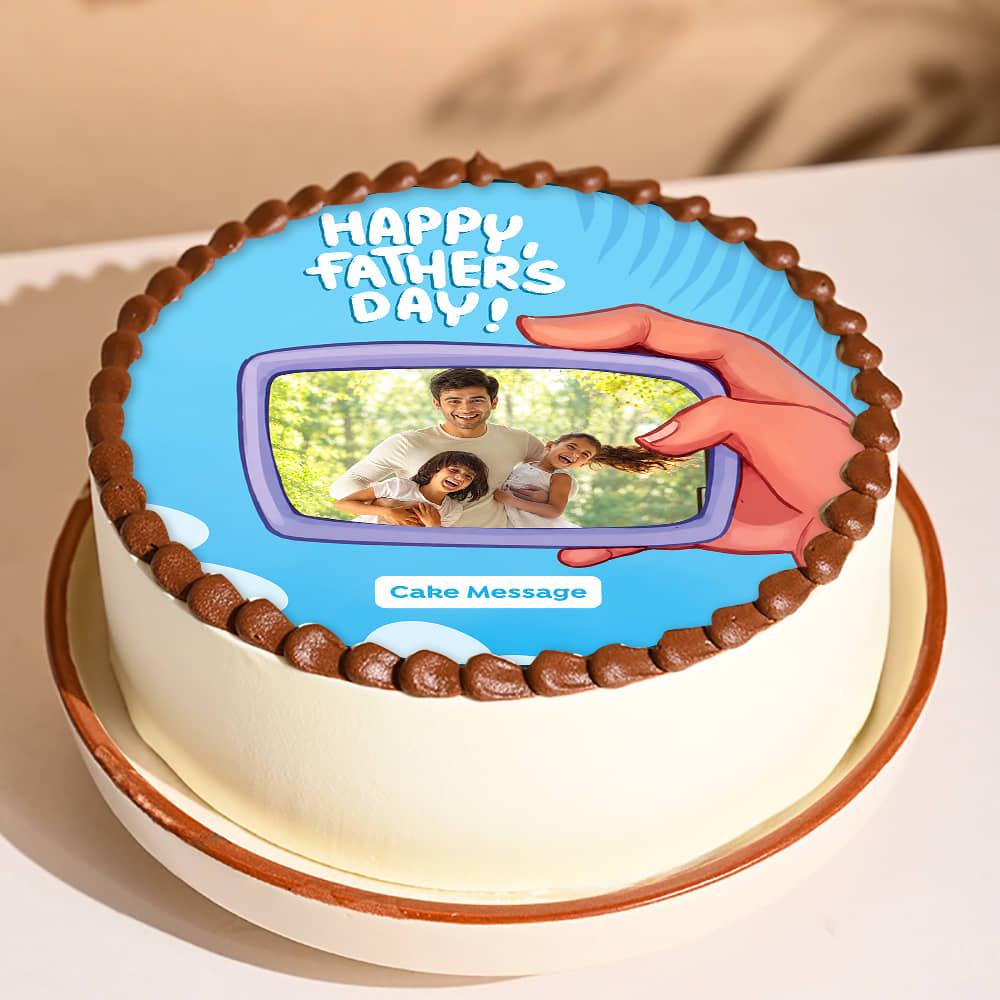 Fathers Day Photo Frame Cake