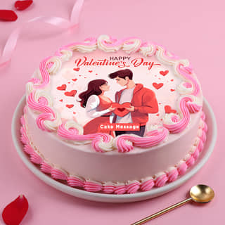 Valentine Customised Poster Cake
