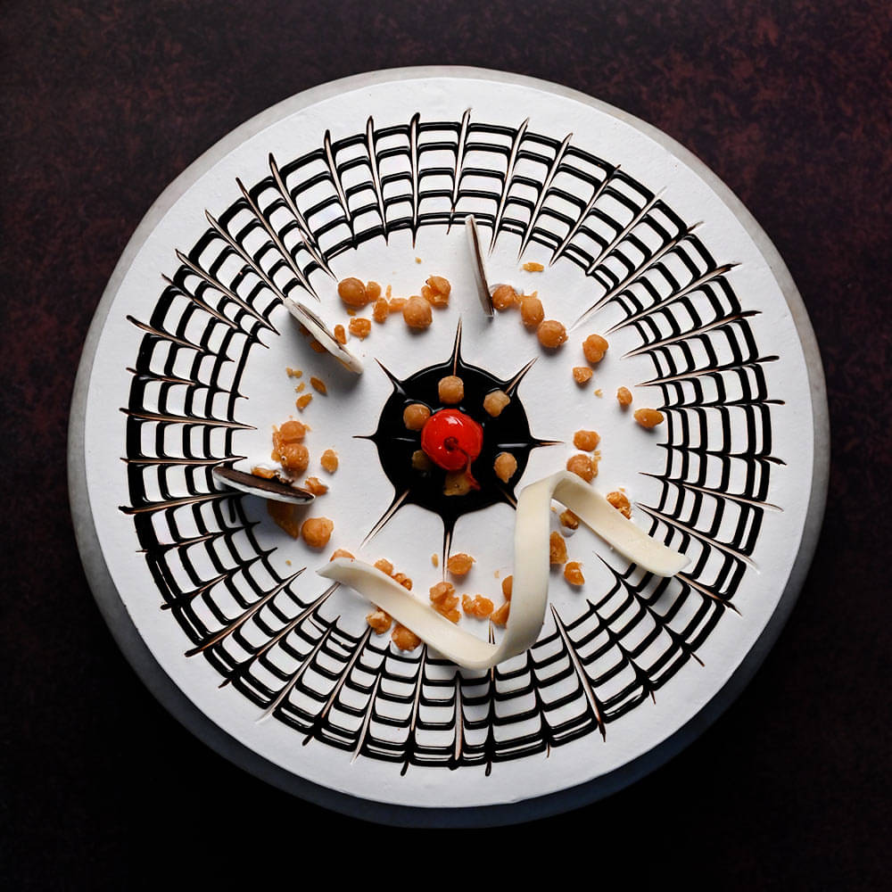 Top View of Butterscotch Caramel Cake
