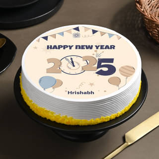 New Year 2025 Celebrations Cake