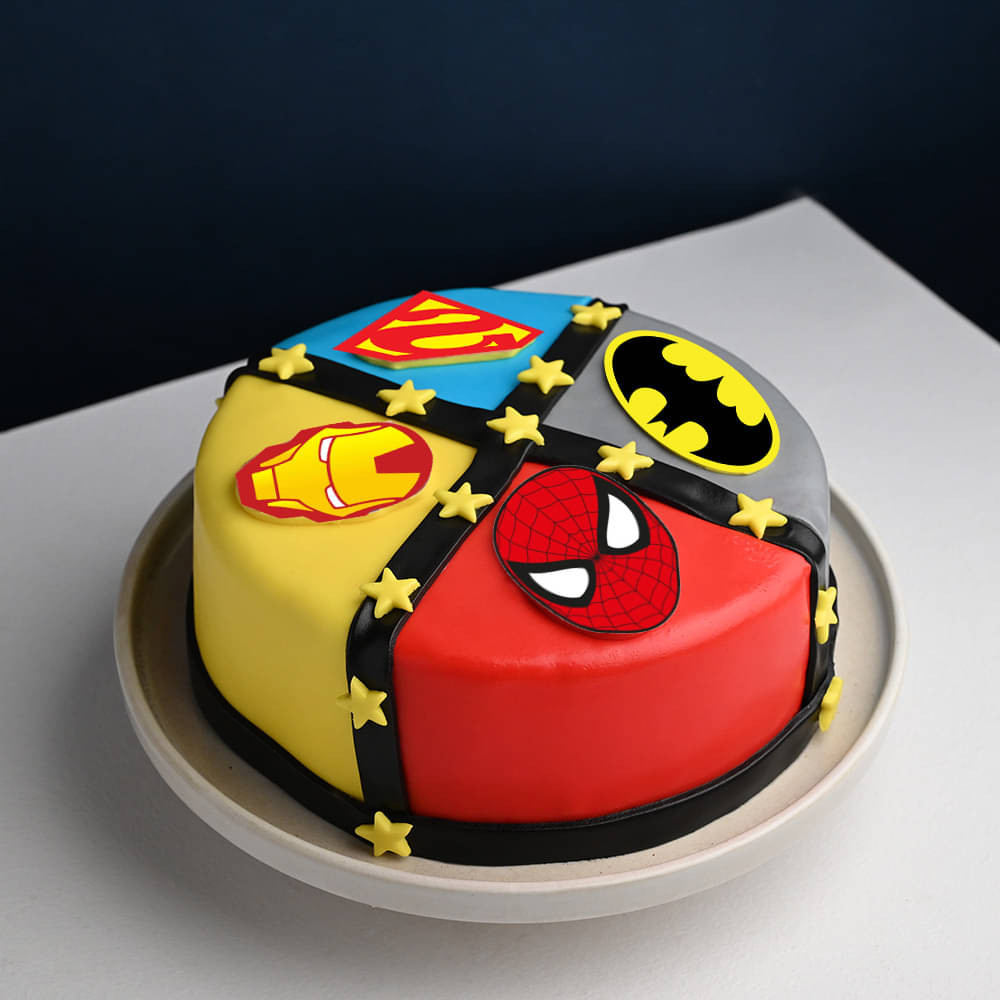 Send Superhero Cakes from Winni to the Little Ones  Free Shipping